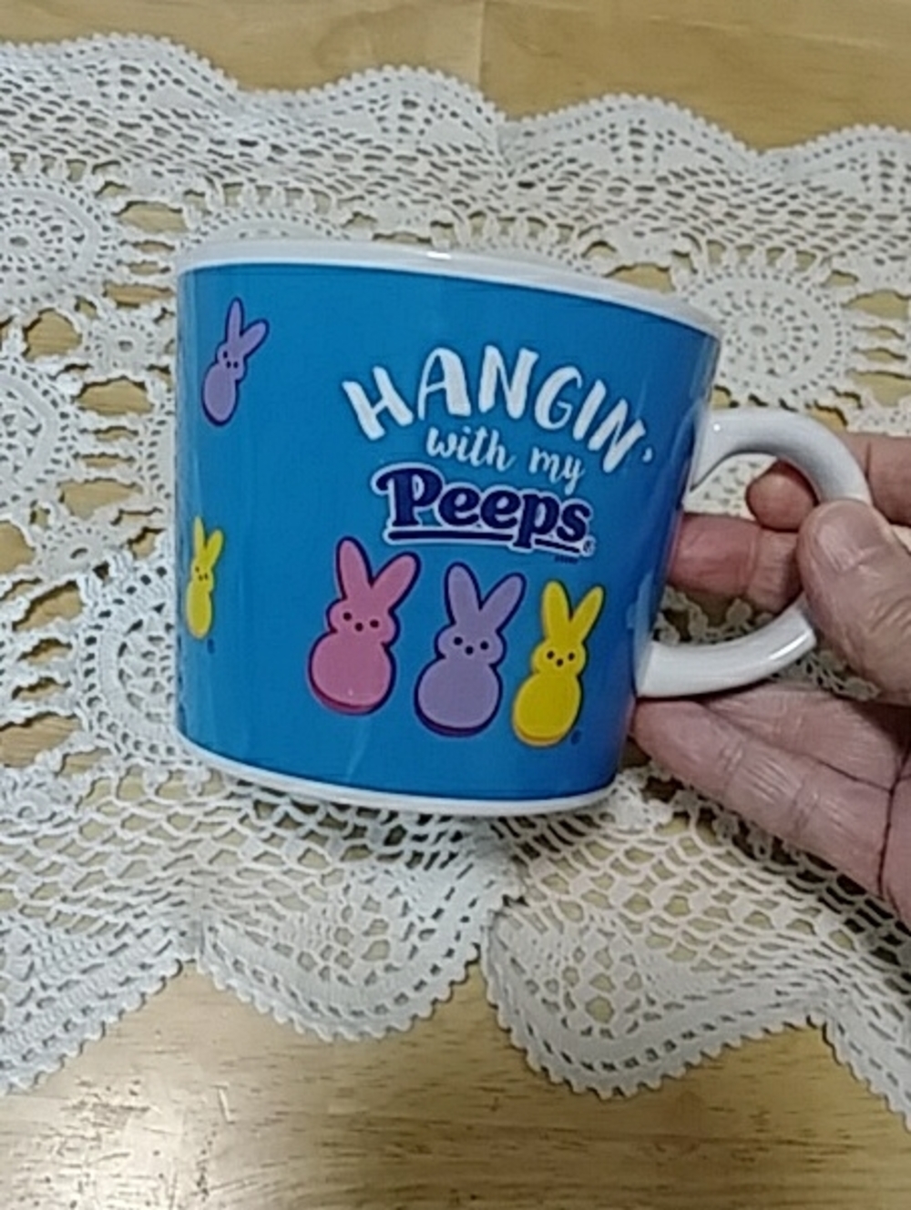 Peeps coffee cup - Hangin' with my Peeps - Easter Peeps